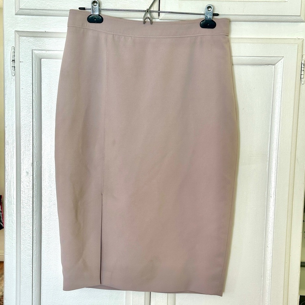 Taupe/lavender midi pencil skit, size 8 - Picture 6 of 6